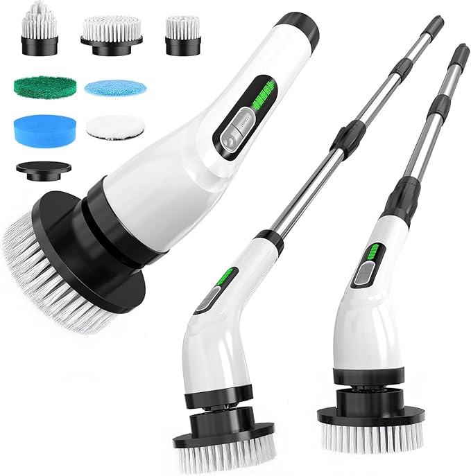 Electric Spin Scrubber Cordless Cleaning Brush