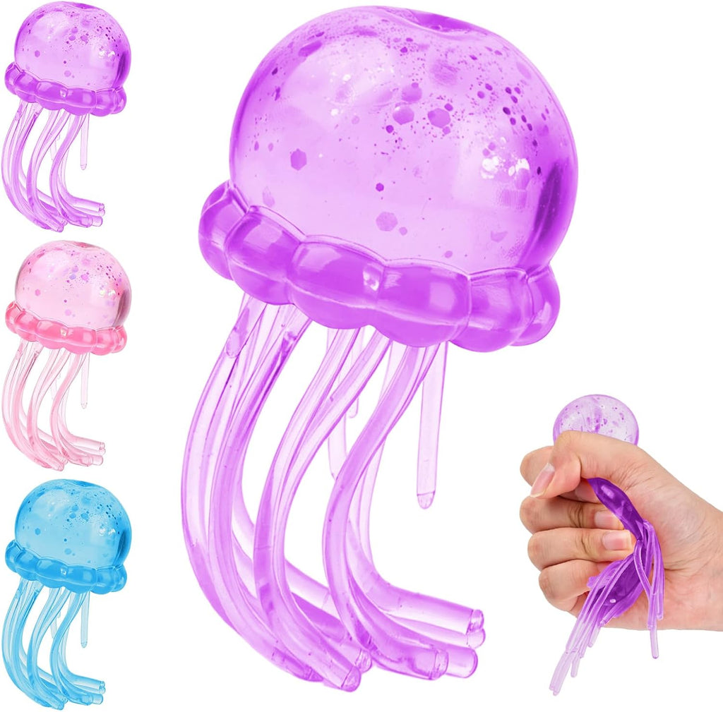 Jellyfish Squishy Toy | Soft Stretchy Sensory Stress Relief Toy for Kids & Adults