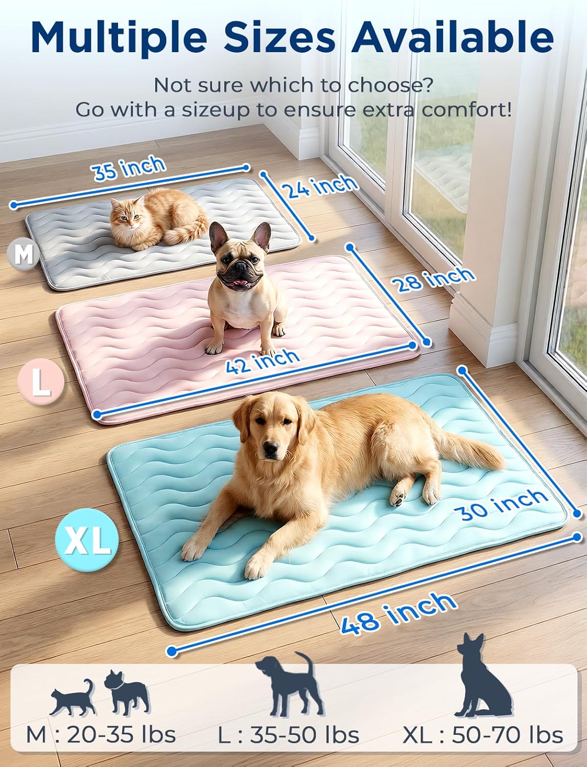 🐾 Breathable Pet Cooling Mat