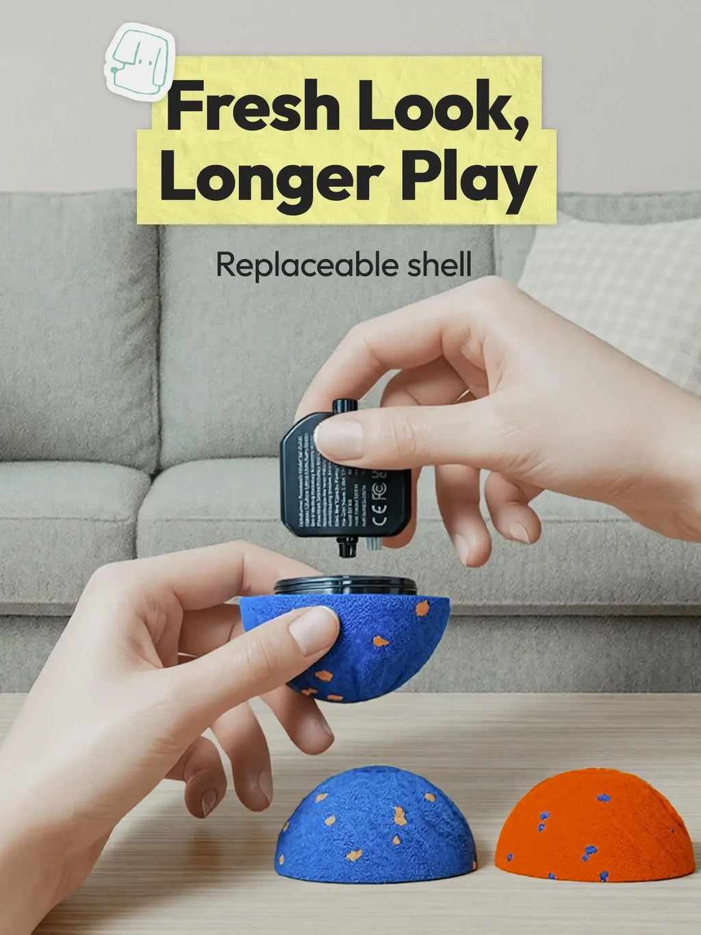 2pcs Smart Interactive Rolling Ball Toy | Automatic Moving Pet Activity Ball