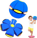 Magic Transforming Flying Ball Toy 2 in 1 LED Bounce Ball and Flying Disc for Kids