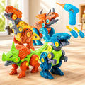 Take-Apart Dinosaur Builder Set | Creative Assembly Activity Toy | Colorful Dino Construction Playset