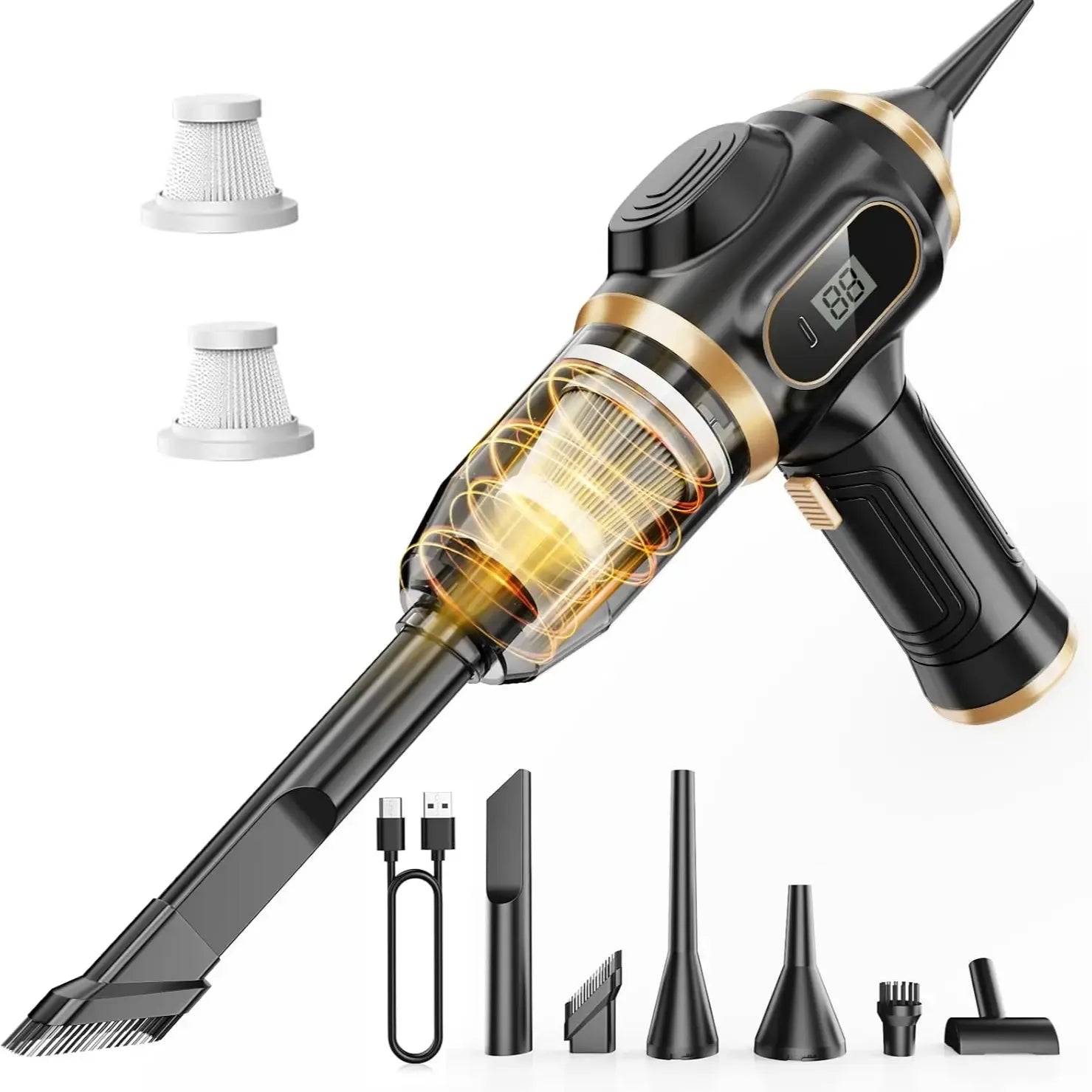 6-in-1 Cordless Handheld Vacuum Cleaner | Portable Car | Home Cleaning Device | 9000Pa powerful