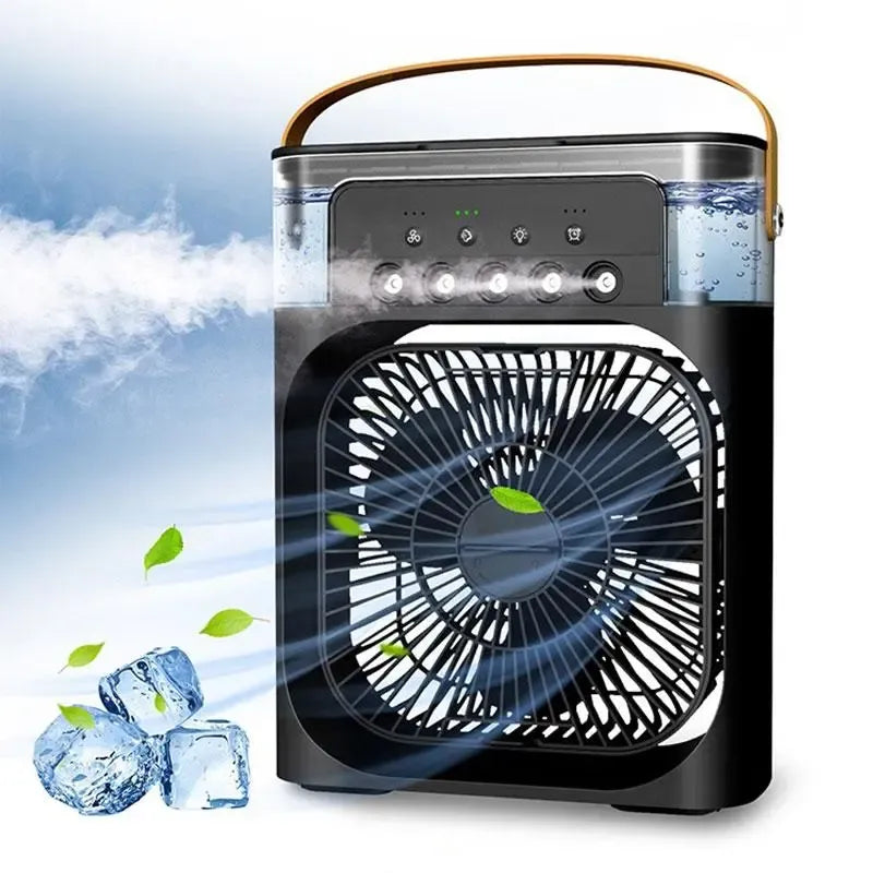USB Portable Misting Fan | Compact 3-Speed Desktop Cooling Fan