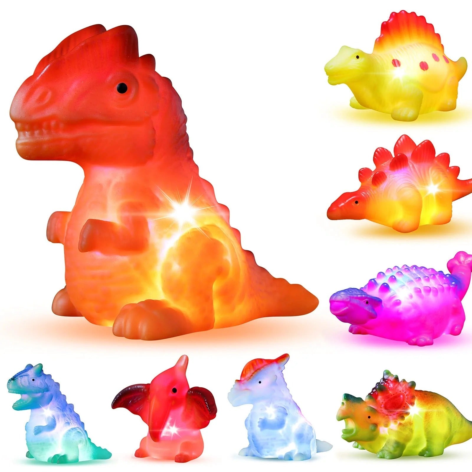 Light-Up Dinosaur Bath Toys That Make Kids Love Bath Time | Glow Water Toys for Toddlers