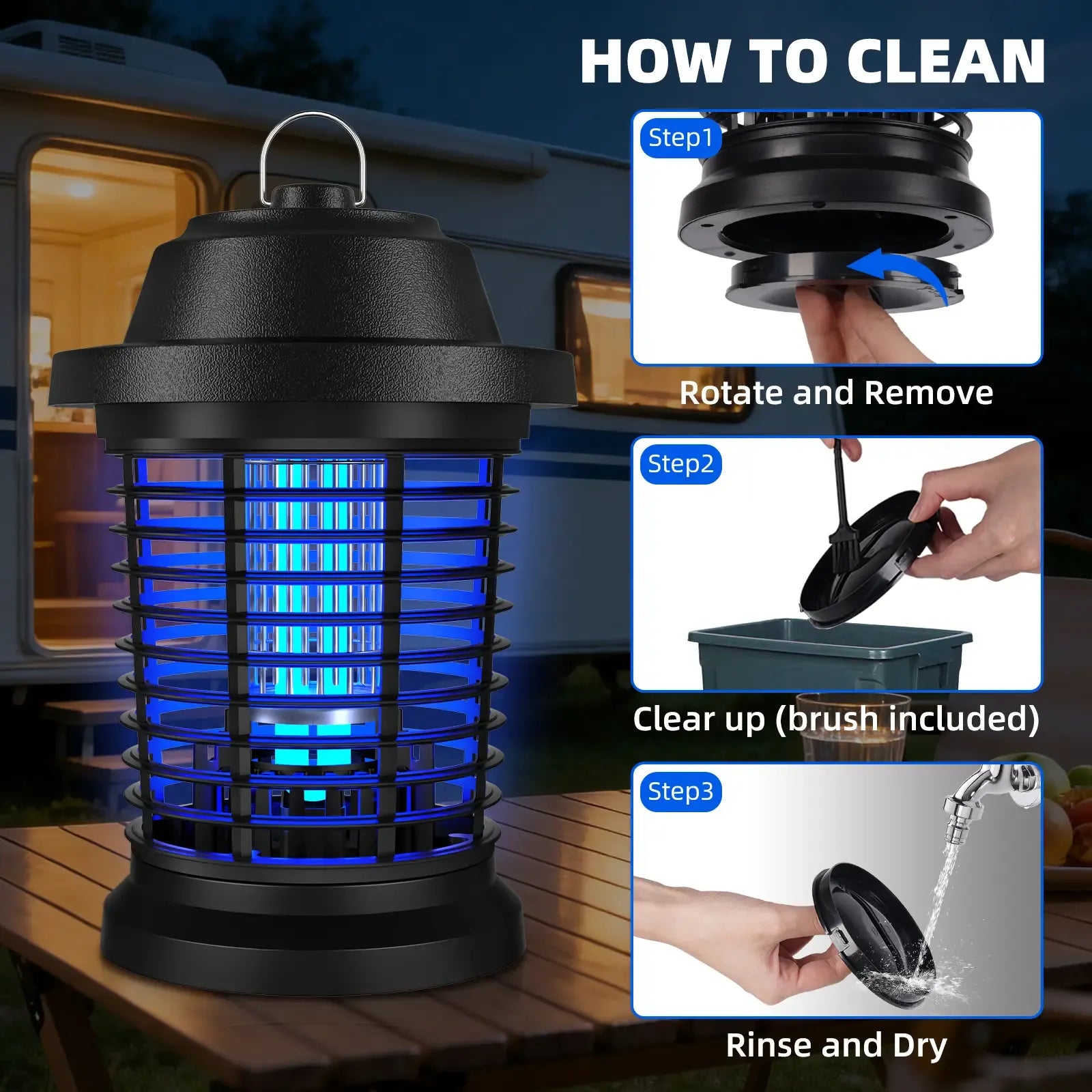 Electric Bug Zapper Light | UV Insect Control Lamp for Patio and Home