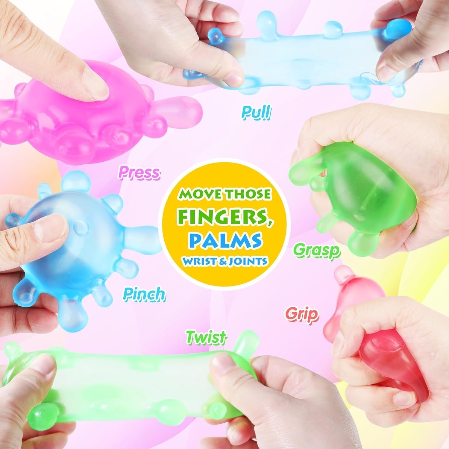Splat Squishy Stress Ball Soft Sticky Sensory Fidget Toy for Kids and Adults