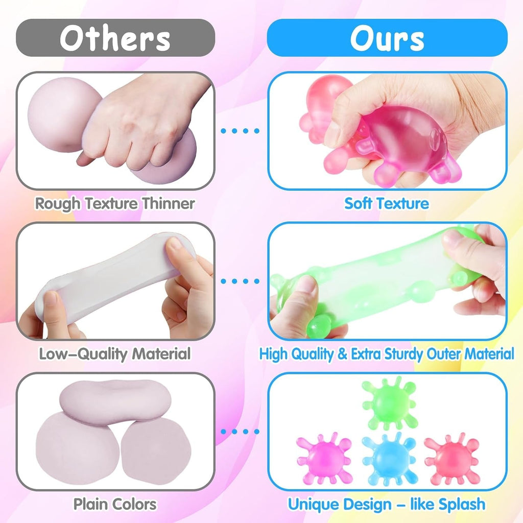 Splat Squishy Stress Ball Soft Sticky Sensory Fidget Toy for Kids and Adults