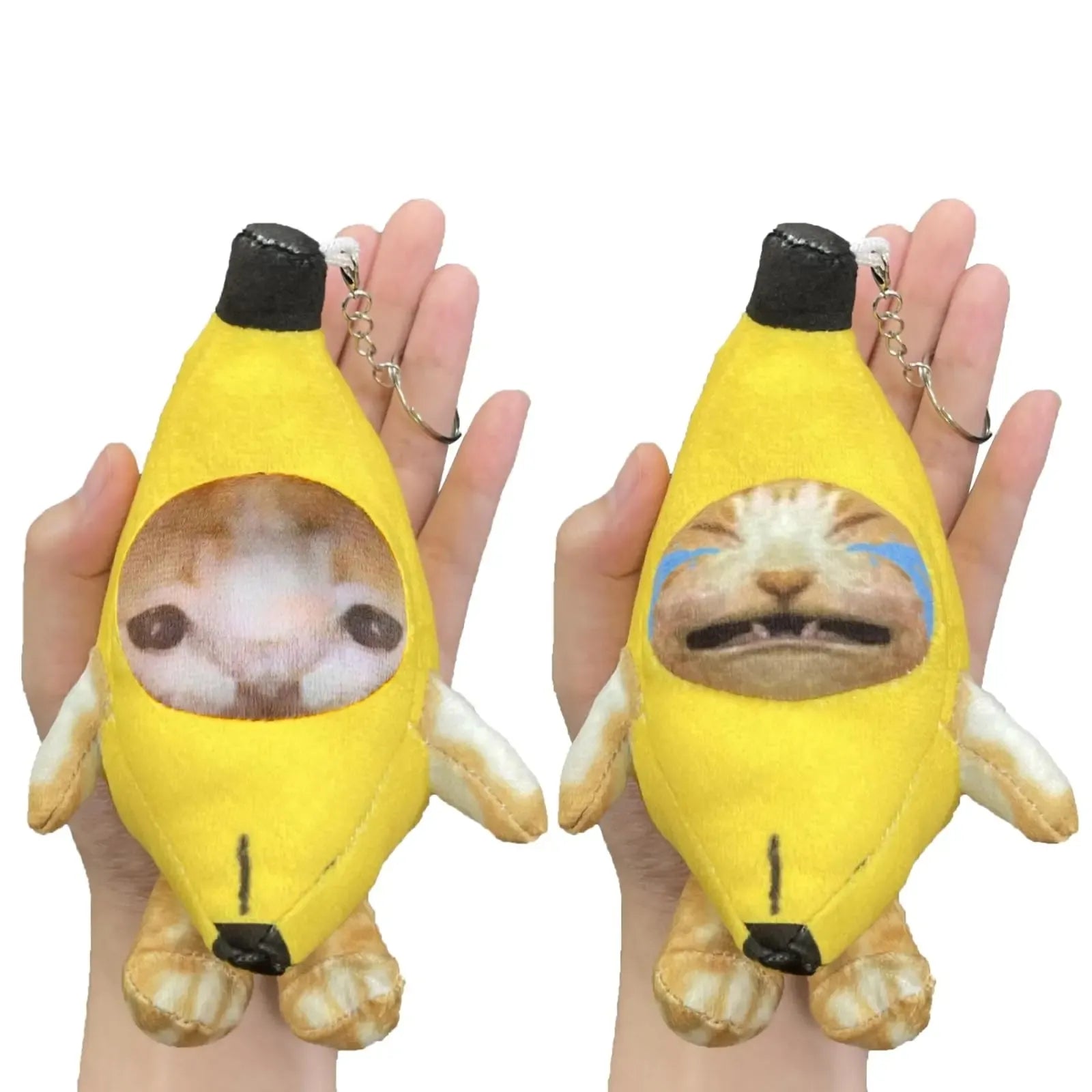 Cute Cat Plush Accessory – Cozy Decorative Plush | Funny Aesthetic Bag Charm | Soft Desk Companion