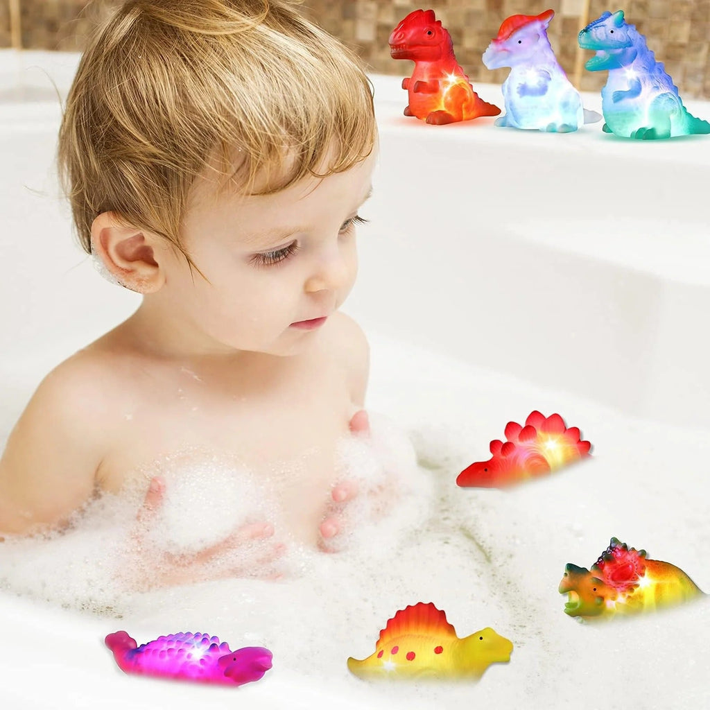 Light-Up Dinosaur Bath Toys That Make Kids Love Bath Time | Glow Water Toys for Toddlers